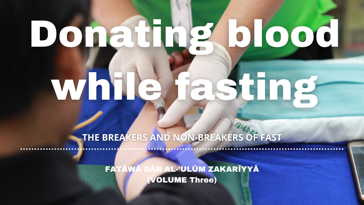 Donating blood while fasting