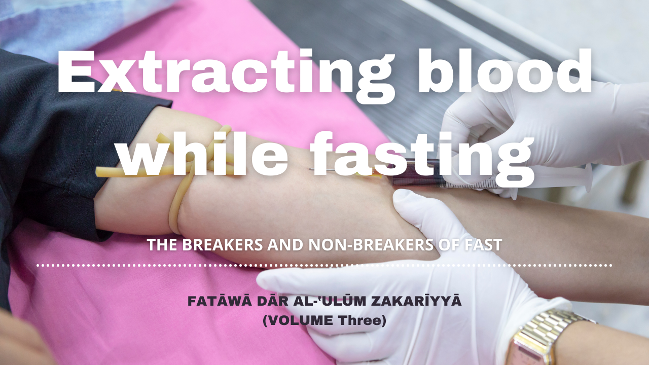Extracting blood while fasting