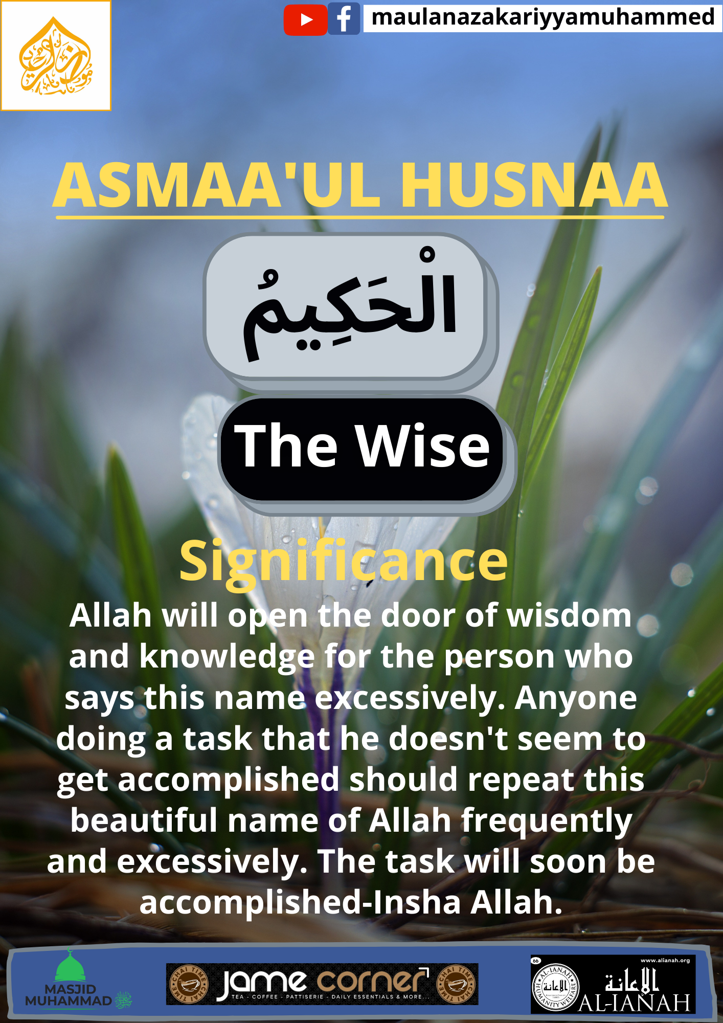 ASMAA’UL HUSNAA (Al-Hakeem)